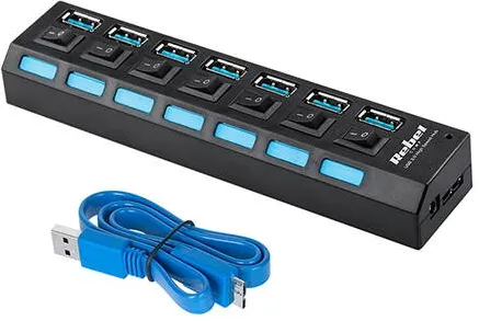 Hub USB Rebel HUB USB 3.0 7 PORTURI REBEL
