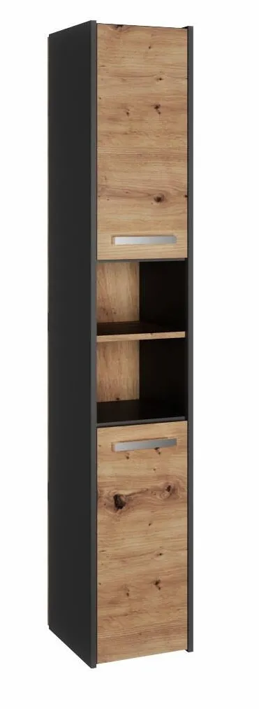 TOP E SHOP Topeshop S30 ANTRACYT/ARTISAN bathroom storage cabinet