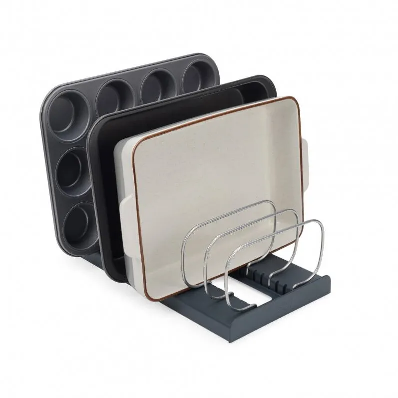 JOSEPH JOSEPH Organizator vase Joseph Joseph 851689, 8 separatoare, Otel inoxidabil, Gri