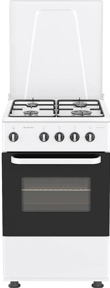 Vortex Aragaz VAG5050WH02K, 4 ARZATOARE, GAZ, L 50 CM, ALB