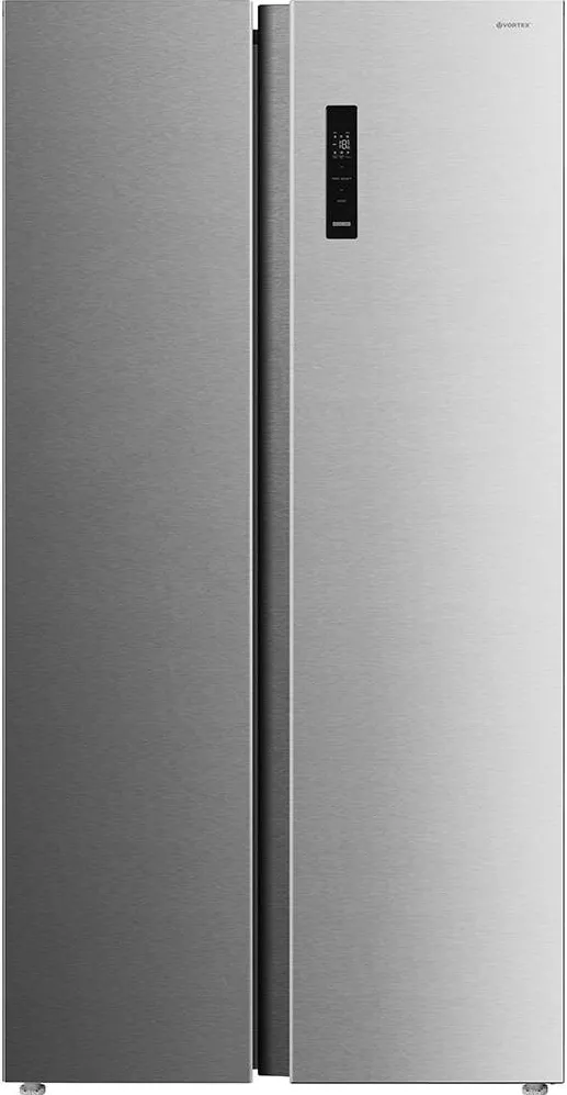 Vortex Side by side VS55NSV01M, NO FROST, 548 L, H 177 CM, CLASA E, ARGINTIU