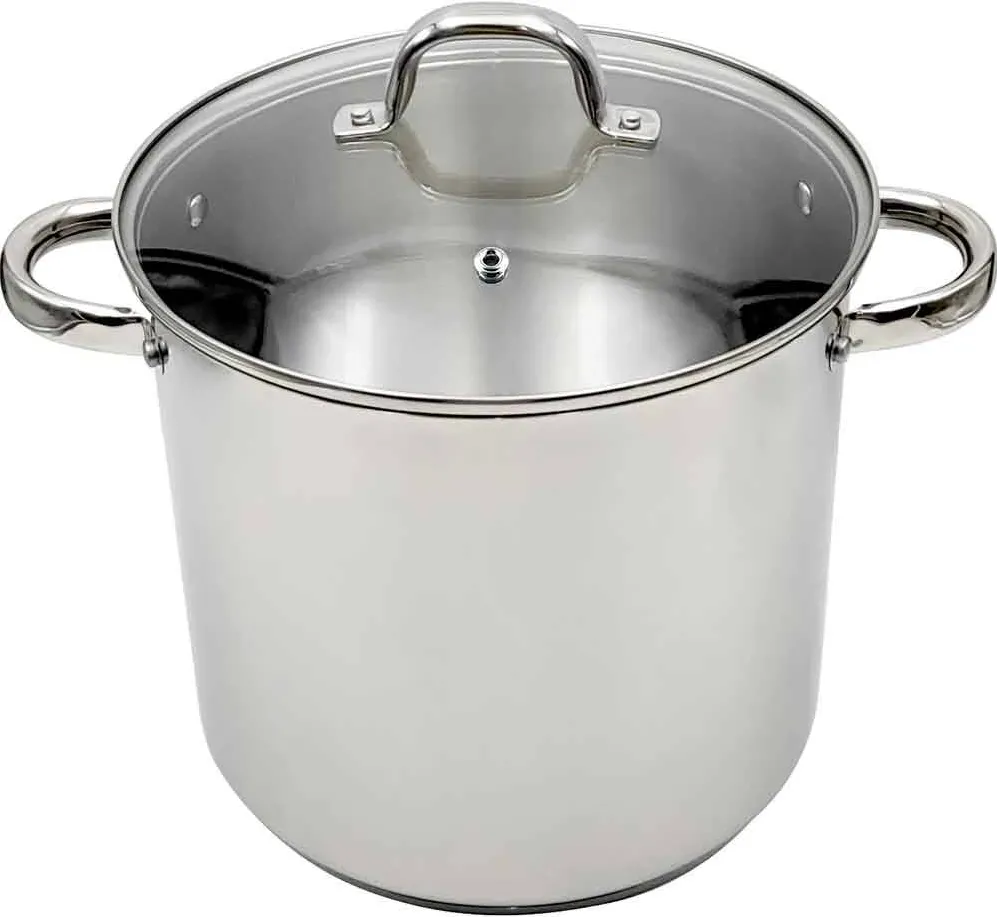 MYRIA Oala cu capac MYRIA MC4051, 10L, 24CM, INOX, argintiu