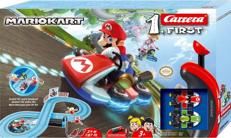 Masina Carrera Pista de curse FIRST Mario Nintendo, Carrera, 2.4 m
