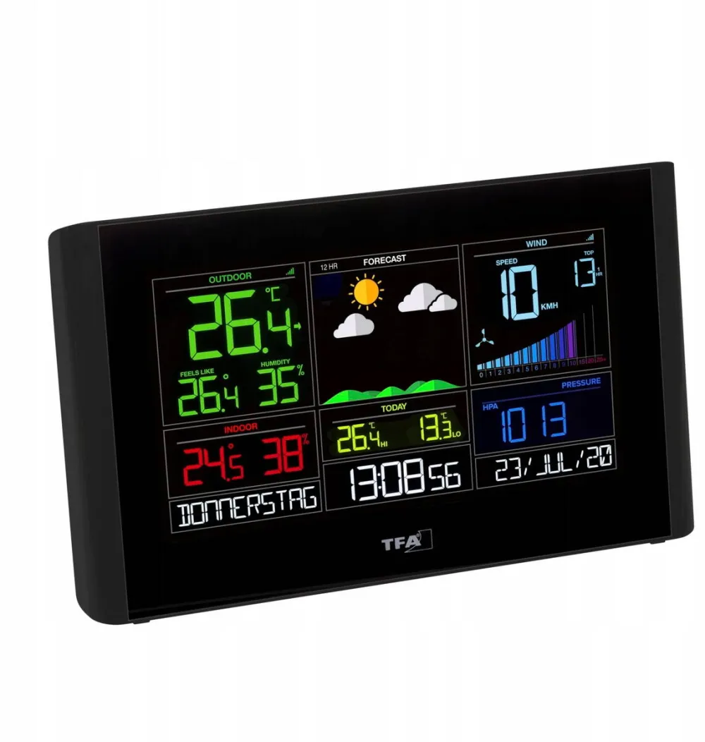 TFA Statie Meteo TFA View Breeze, Wi-Fi, monitorizare temperatura si umiditate, multicolor