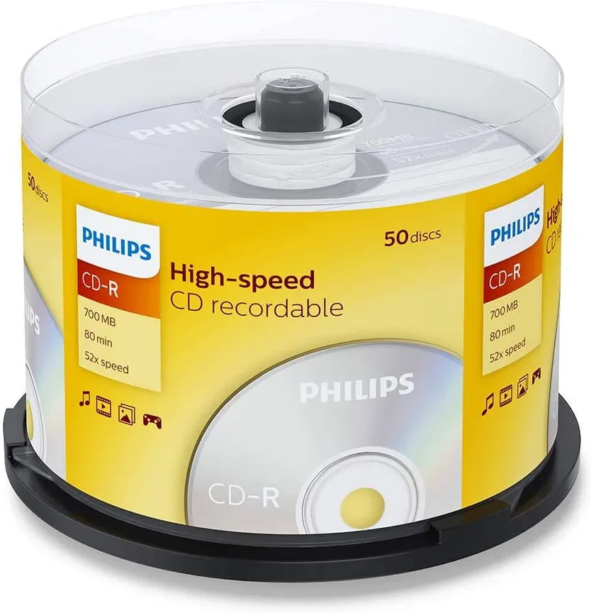 Philips CD-R 700MB-80min ( 50 buc. Spindle, 52x)