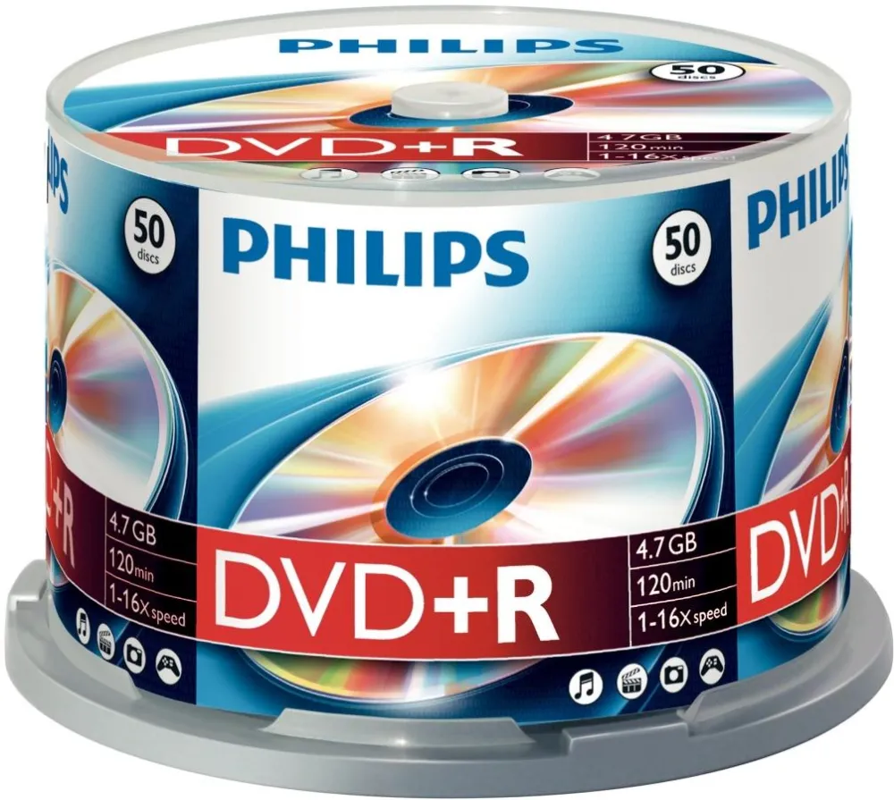 Philips DVD+R 4.7GB (50 buc. Spindle, 16x)