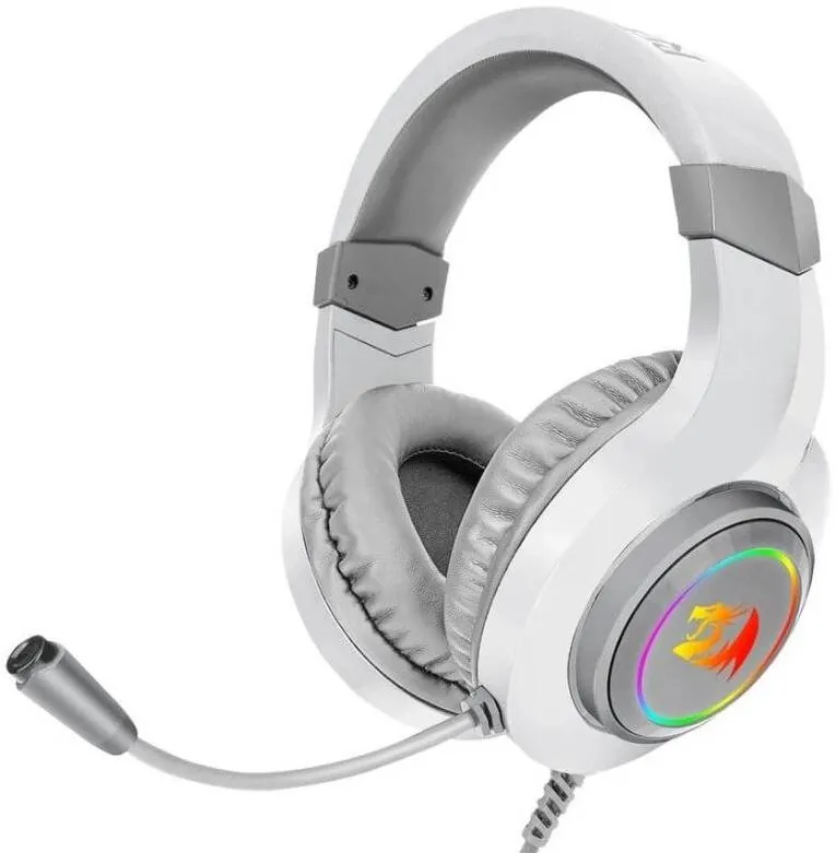 Casti Over-Head Redragon Gaming Hylas RGB White