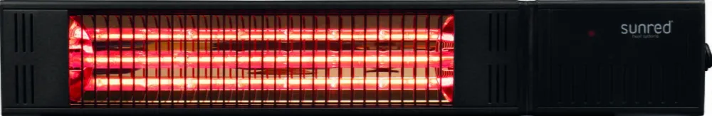 SUNRED  RDS-15W-B Heater, Fortuna Ultra Wall, Power 1500 W, Black