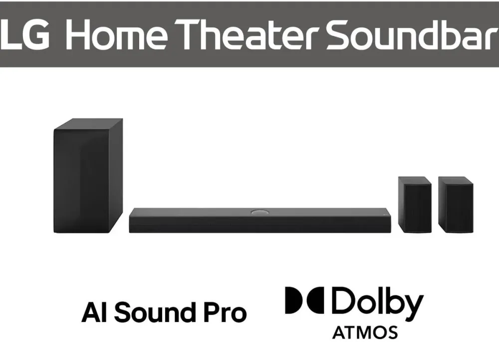 LG Soundbar, LG, S70TR.AEUSLLK, 500 W, negru, wireless, cu subwoofer