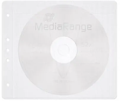 MediaRange Vliestaschen für 2 Disc weiß 50er Pack