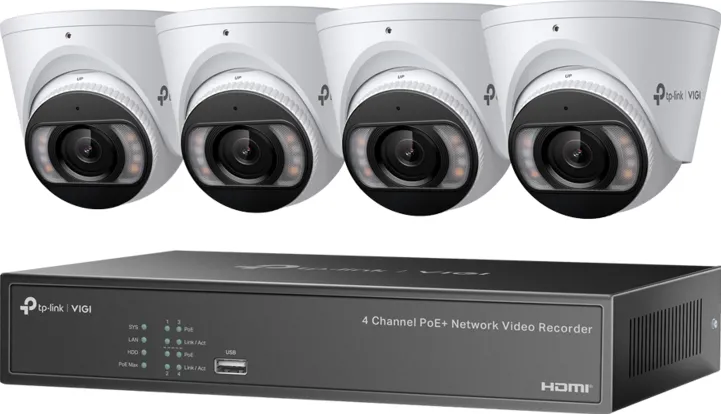 TP-Link TPL VIGI 4 CH POE+ NVR KIT