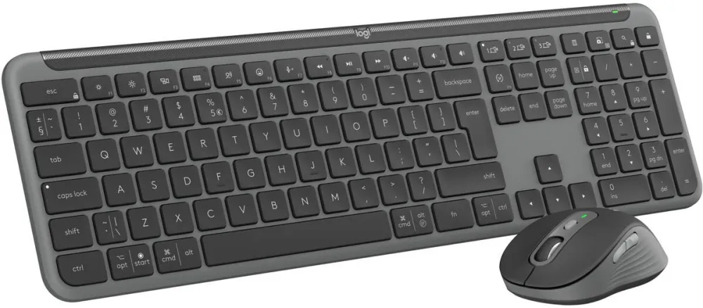 Kit Periferice LOGITECH Kit Logitech Wireless Signature Slim MK950, 2.4GHz&Bluetooh, Easy-Switch, Flow, Negru