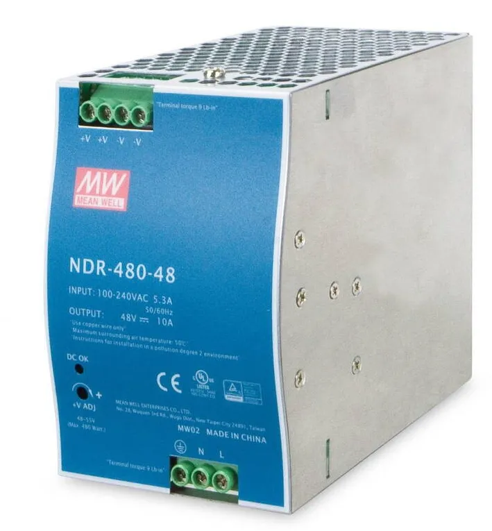 Accesoriu Retea Planet Sursa de alimentare Din-Rail, Planet, PWR-480-48, argintie, 151385