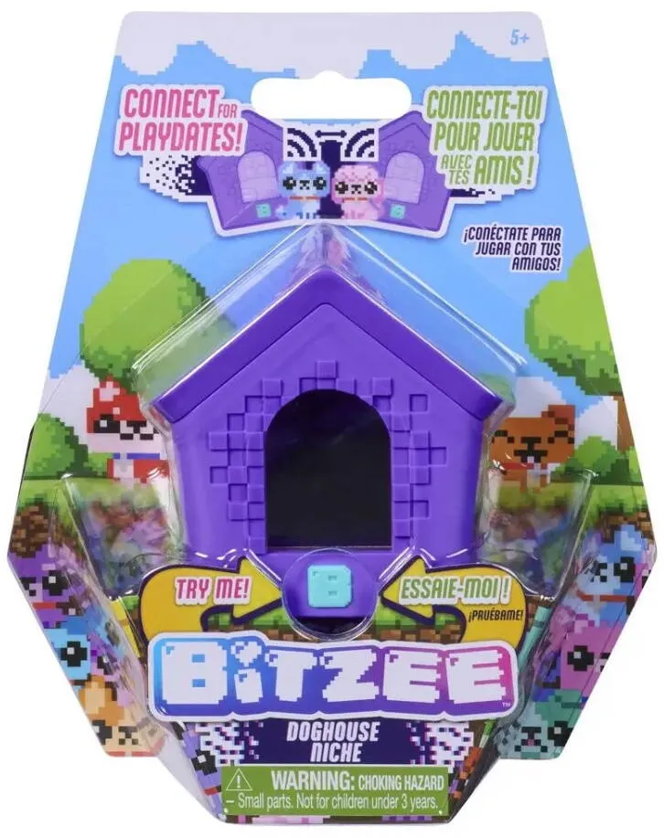 Spinmaster Bitzee, Casuta pentru Caini, Jucarii interactive copii, Multicolor, 17x14x4cm