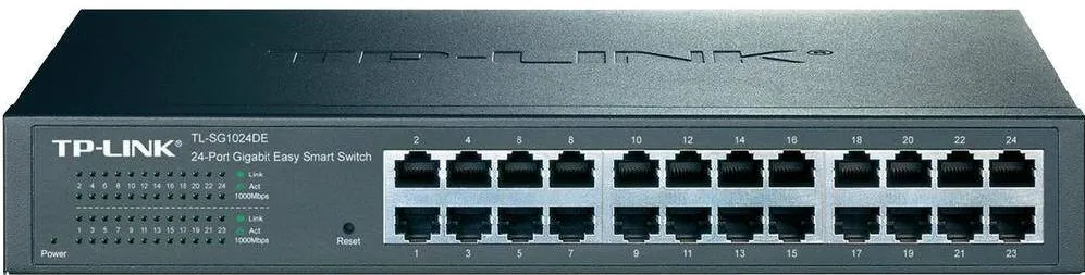 Switch TP-Link Switch TP-LINK TL-SG1024DE, 24 x 1000Mbps, montabil in rack 1U