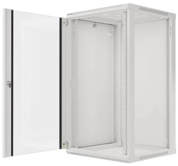 Rack LANBERG Rack wall-mounted rack 19'' demounted flat pack 22U/600x600mm gray