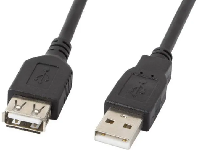 LANBERG LANBERG Lanberg extension cable USB 2.0 AM-AF 70cm black