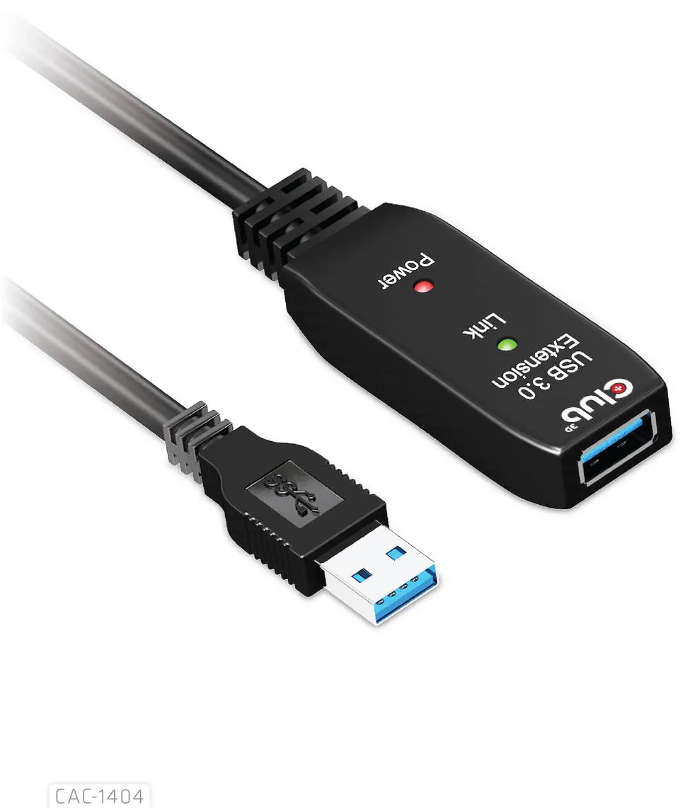 CLUB 3D Cablu Date USB 3.2 Gen1 Active Repeater Cable 5m/ 16.4 ft M/F 28AWG