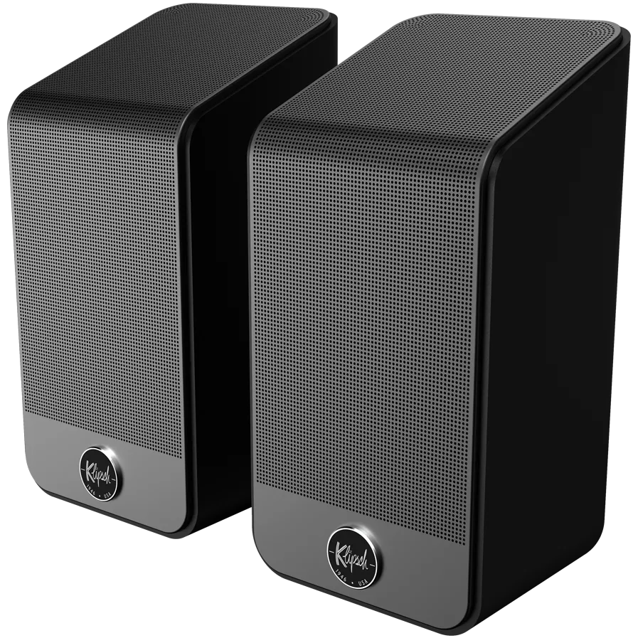 Boxe Klipsch surround Flexus SURR 200 pentru soundbar-uri Flexus Core, negre, pereche