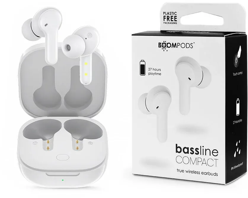 Casti In-Ear Boompods Boompods Bassline Compact White