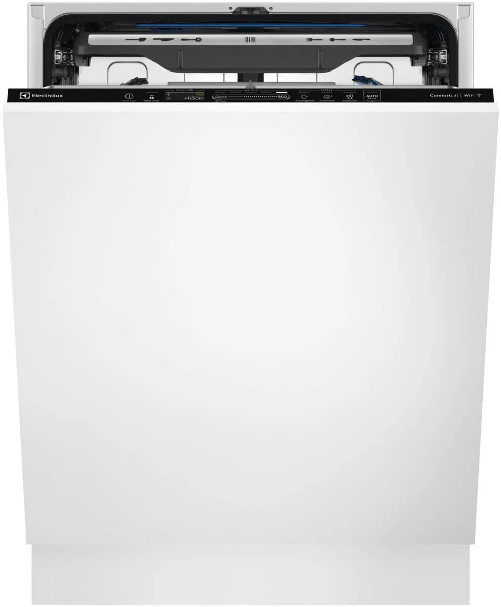 ELECTROLUX Masina de spalat vase incorporabil Electrolux KECA7400W, 14 seturi, 8 programe, Comfort Lift, AirDry, Wi-Fi, Iluminare interioara, Time Beam, Motor Inverter, Clasa C, 60 cm