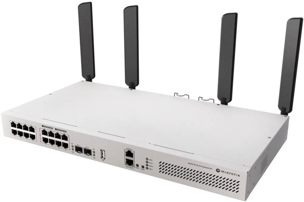 Switch MIKROTIK CRS418-8P-8G-2S+5axQ2axQ-RM, 19xLAN, 17xGigabit, 8xPoE, 2xSFP, 225W