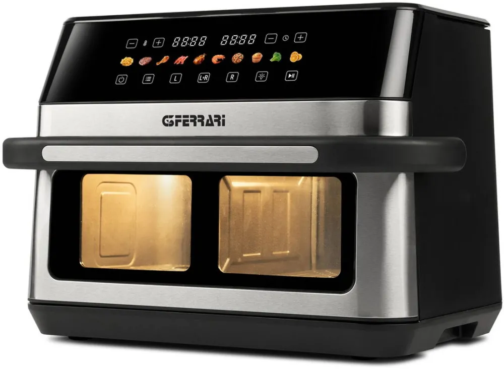 Friteuza cu aer cald dubla G3Ferrari G10223 12 L 2200 W negru/inox