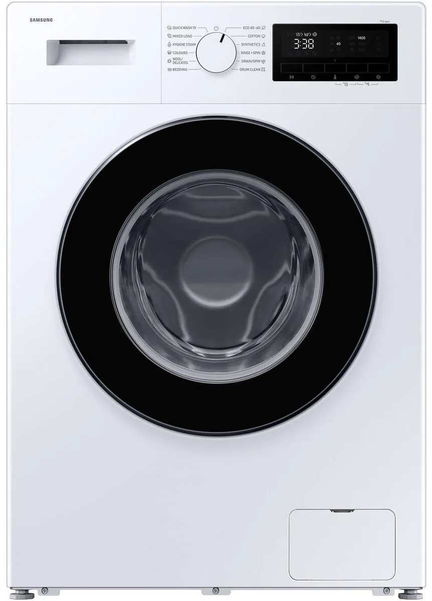 Samsung Masina de spalat rufe Samsung WW80FG3M05AWLF, 8 kg, 1400 rpm, Clasa A, Hygiene Steam, Drum Clean, Eco 40-60, Quick Wash 15', Digital Motor Inverter