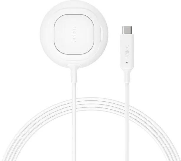 BELKIN UltraCharge Ladepad Qi2 25W mit Standfuß weiß WIA013hqWH