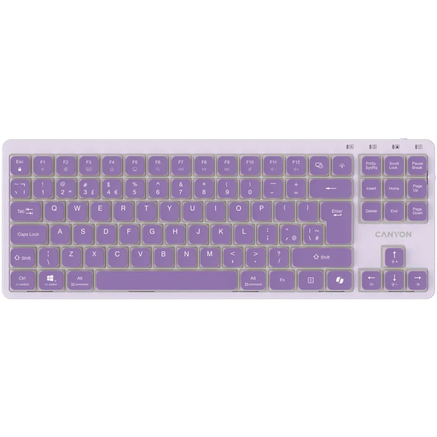 Tastatura CANYON OnType 10, Wired, USB-C Mov