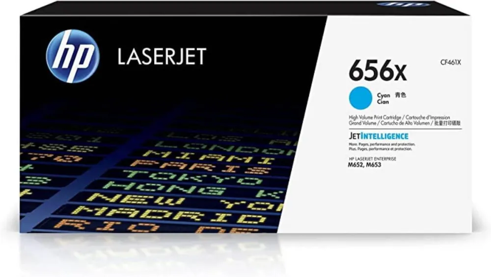 Toner imprimanta HP Toner imprimanta HP CYAN NR.656X CF461X 22K ORIGINAL HP LASERJET ENTERPRISE M652N