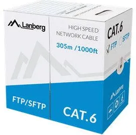 Accesoriu Retea LANBERG FTP stranded cable CU, cat. 6, 305m, gray