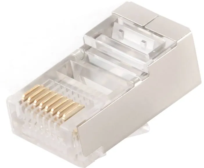 Accesoriu Retea Gembird shielded modular LAN plug 30u'', set of 50 pcs, solid and stranded