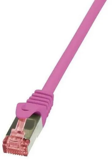 Accesoriu Retea Logilink Patch Cat.6A 10G S/FTP PIMF PrimeLine 7,5m roz