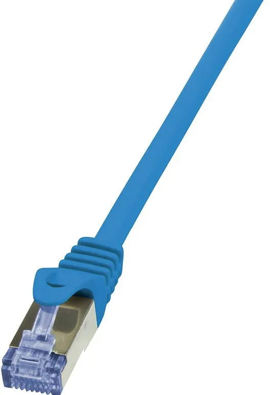 Accesoriu Retea Logilink Patch Cat.6A 10G S/FTP PIMF PrimeLine 1,5m albastru