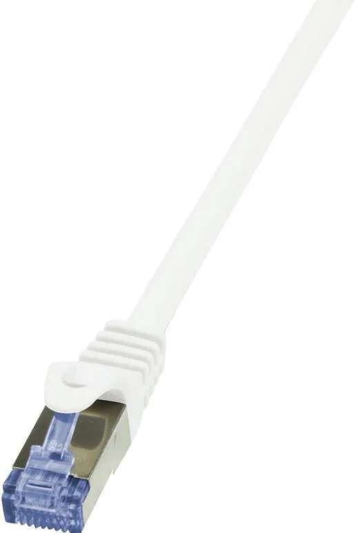 Accesoriu Retea Logilink Patchcord Cat.6A 10G S/FTP PIMF PrimeLine 10m alb