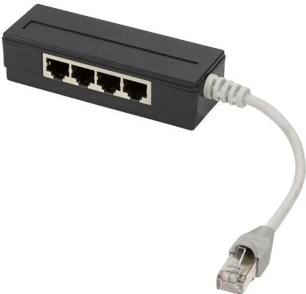 Accesoriu Retea Logilink 5 Port RJ45 Splitter, protejat, cu de 15 cm