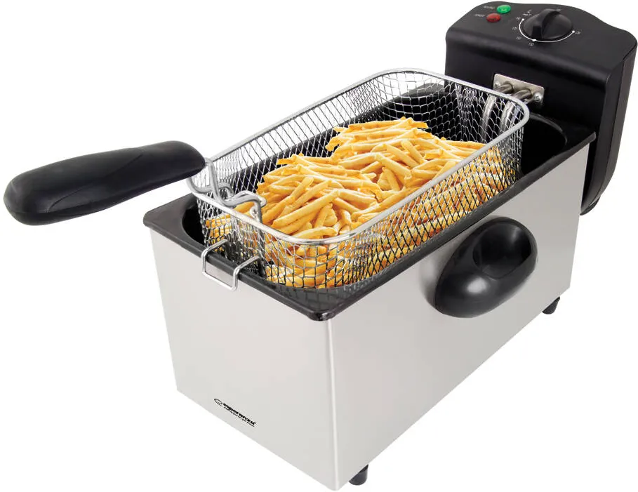 Esperanza Aparat Pentru Gatit EKG010 Deep Fryer 3 L, 2000W Inox