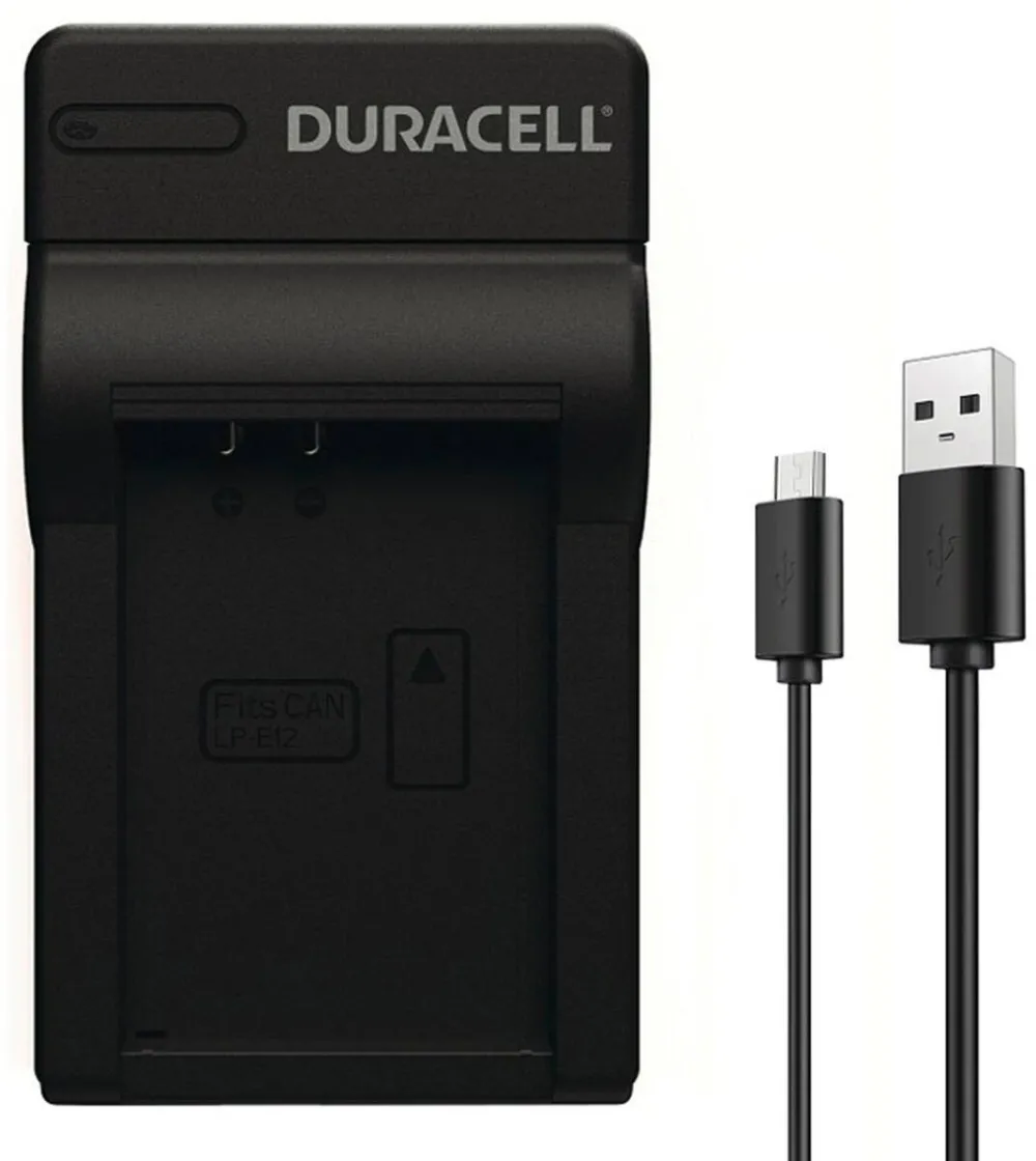 DURACELL incarcator with USB Cable for DRCE12/LP-E12