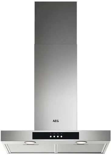 AEG decorativa DBB4651M, Putere de absorbtie 600 m3/h, Filtre aluminiu lavabile, 1 motor, 60 cm, Inox