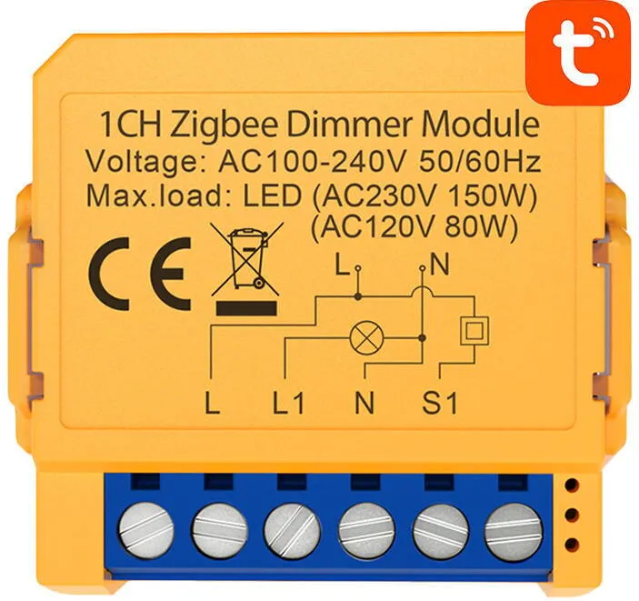 Avatto Comutator inteligent pentru prize ZigBee Avatto ZDMS16-1 TUYA