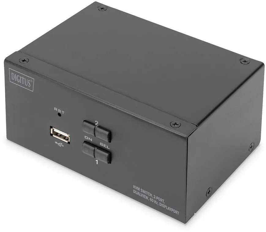 Switch KVM Digitus Switch KVM Digitus KVM Digitus Switch 2 Port, Dual Display, 4K, DP