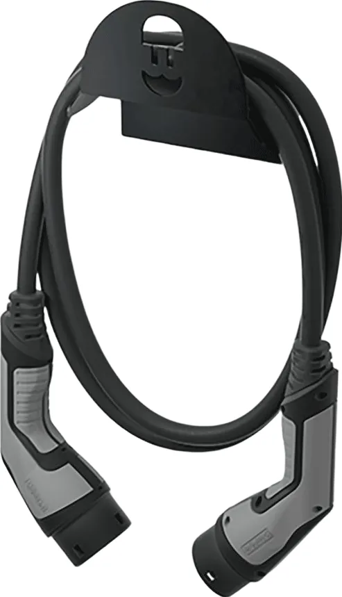 Suport cablu Wallbox negru