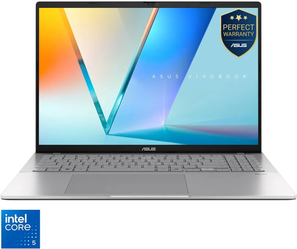 Laptop Asus Vivobook S 16 S3607VA Intel Core 5 210H 16inch WUXGA 16GB DDR5 1TB M.2 NVMe PCIe SSD Intel UHD Graphics 2Y PUR NOOS Cool Silver