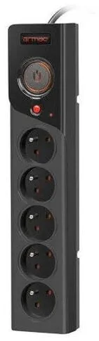 Armac Armac Power strip Z5 5m 5x230V 10A Z5/50/CZ black
