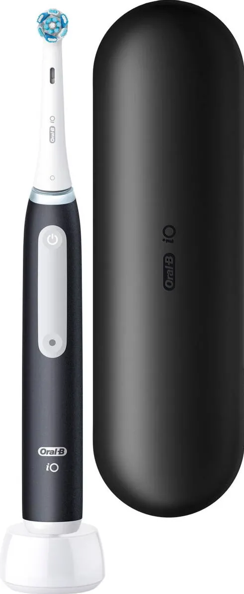 ORAL-B iO Series 3 Matt Black with Travel Case, Electric Toothbrush (Black, Matt Black)
