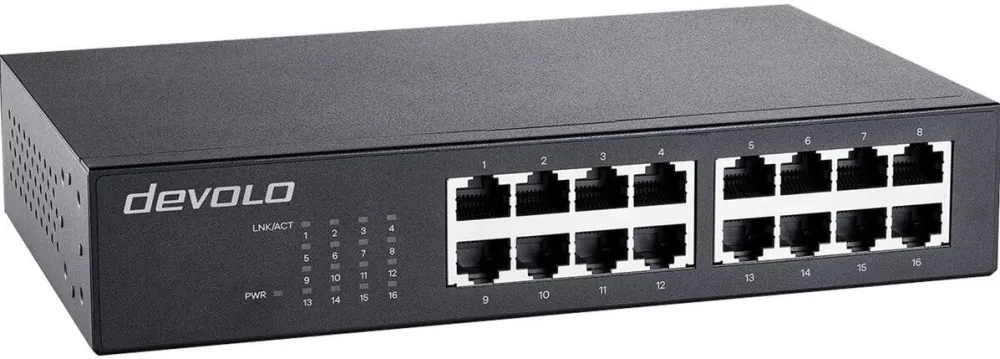 Switch Devolo Devolo devolo Gigabit Ethernet 16 Port 7235 black