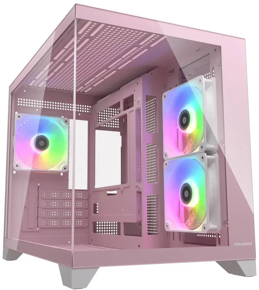 Carcasa PC Cougar Carcasa Cougar FV150 Mini RGB, Micro ATX, roz, set 1x7