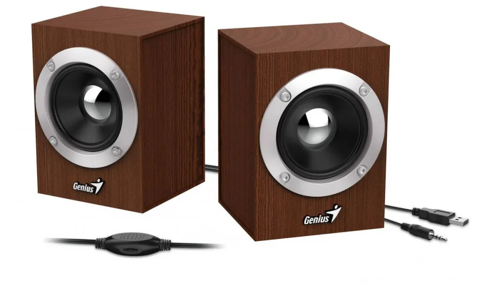 Boxe GENIUS 2.0, RMS:  6W (2 x 3W), USB power, wood, "SP-HF280" "31730028400"