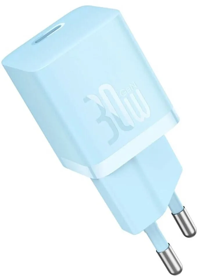 Baseus GaN5 Pro, Quick Charge 30W, 1 x USB Type-C, include USB Type-C la USB Type-C 100W 1m, albastru "P10110902313-00" - 6932172654429